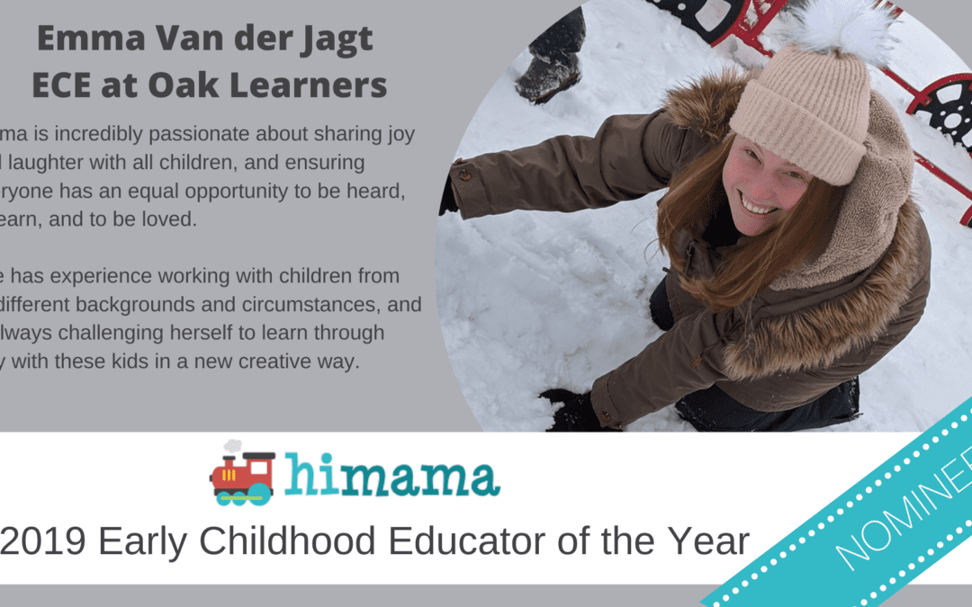 Oak Learners Kindergarten Teacher Nominated for ECE of the Year by HiMama