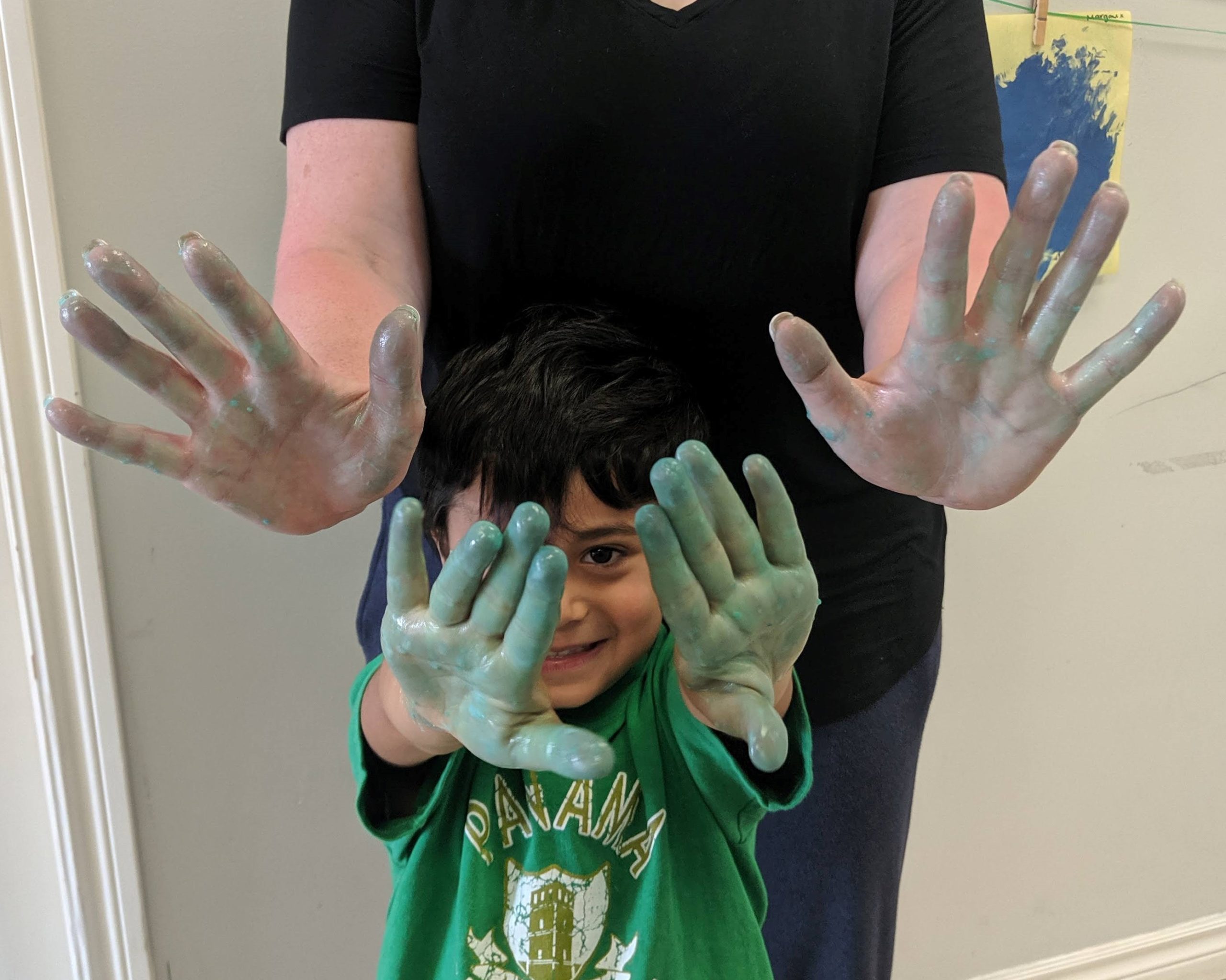 Learning About Germs on Little Hands