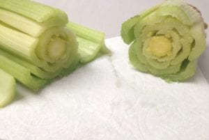 Arts & Crafts: Celery Stamped Napkins!