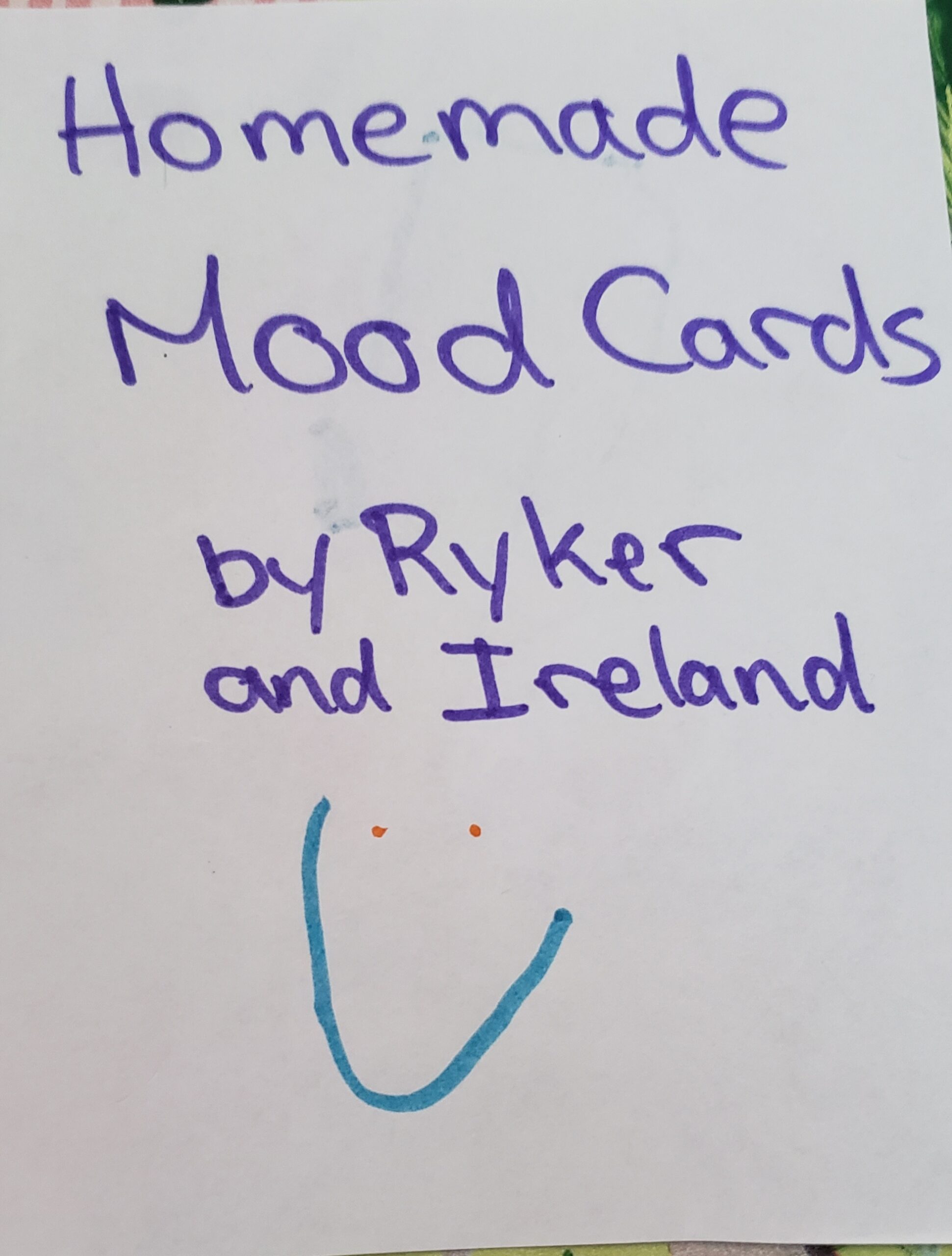 homemade mood cards cover
