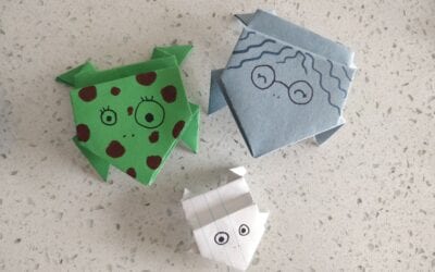 Arts & Crafts: Origami Jumping Frogs
