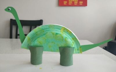 Arts & Crafts: Paper Plate Dinosaurs