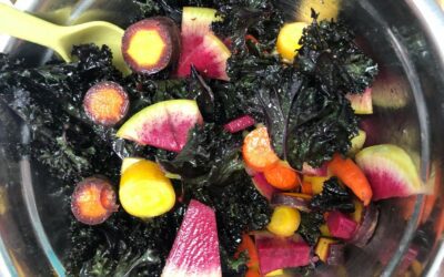 Exploring colourful salads in Urban Farming & Cooking Class
