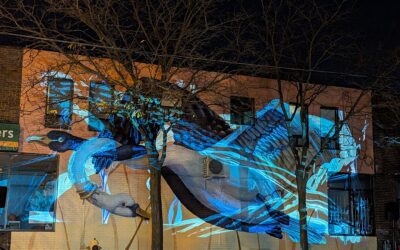 Stunning Mural “Tangled Geese” Comes To Life in Mimico Village