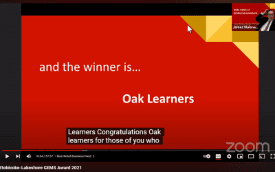 Oak Learners named “Best Service Business” in the 2021 GEMS of Etobicoke-Lakeshore Awards